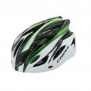 Шлем велосипедный Cigna WT-012  (чёрный/зелёный/белый)